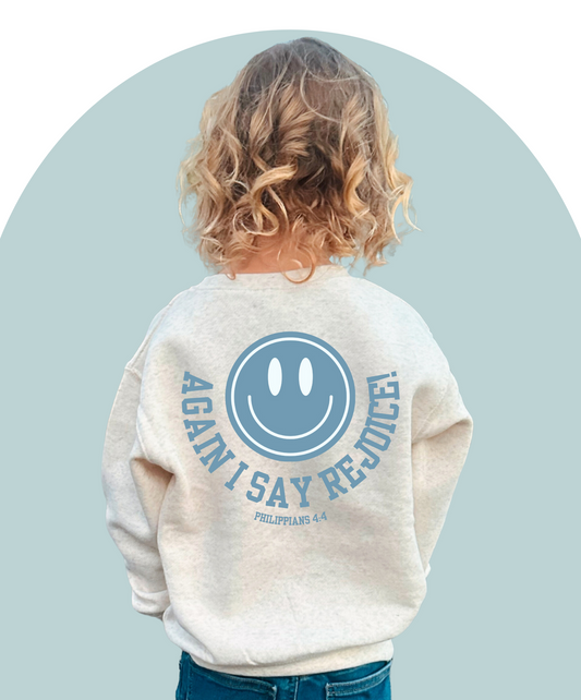 REJOICE! Toddler Sweatshirt in BLUE