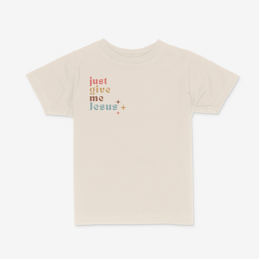 Give Me Jesus Kids' T-shirt in BEIGE