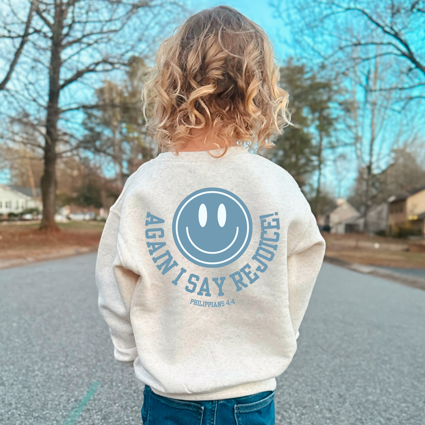 REJOICE! Toddler Sweatshirt in BLUE