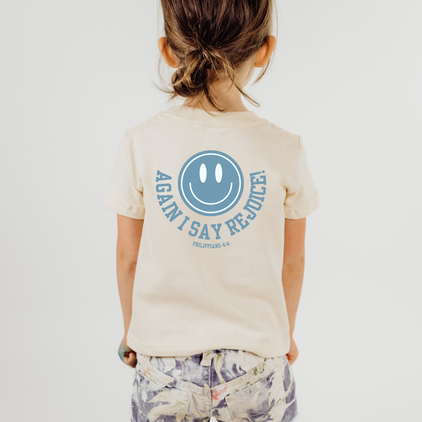 REJOICE! Kids T-Shirt in BLUE